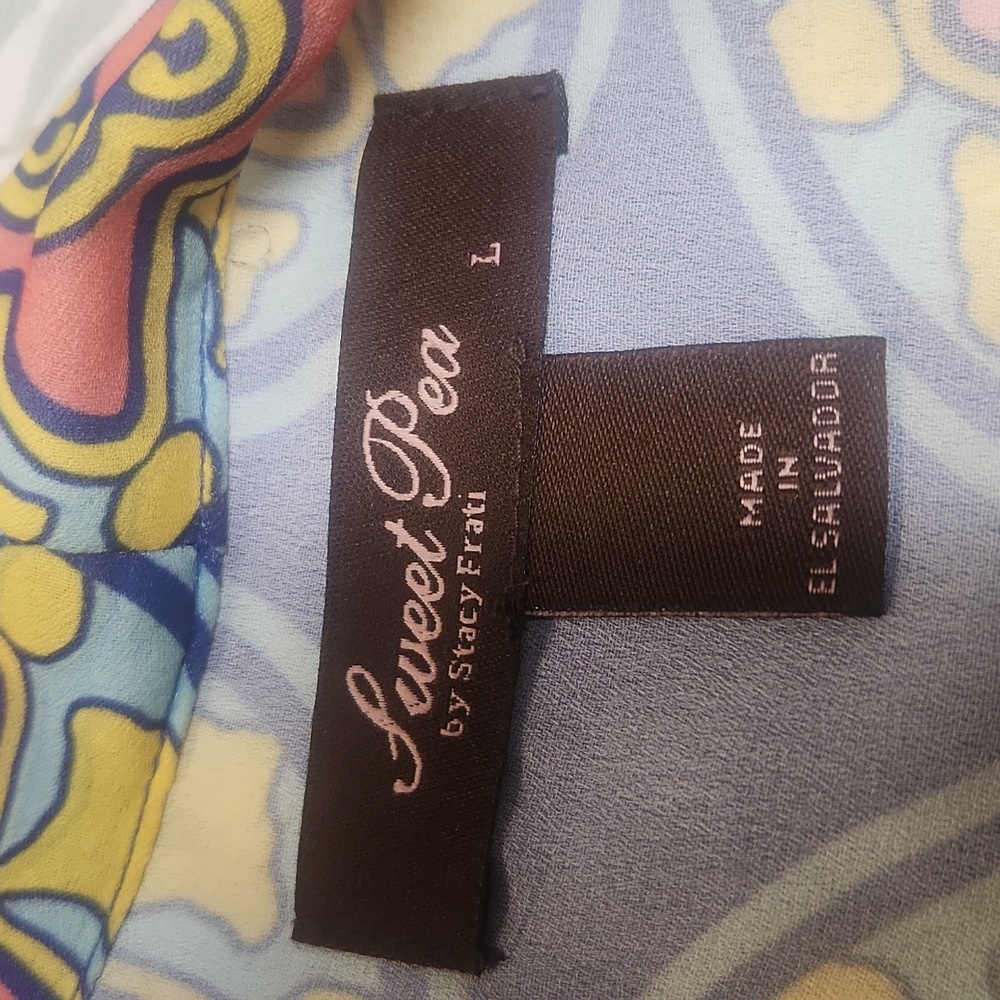 Sweet Pea by Stacely Frati blouse, size Large - Picture 6 of 7
